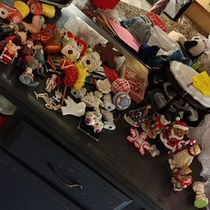 CHRISTMAS Mystery box #4 Ornaments Figurines Ceramic Glass Wood Boots Snowman